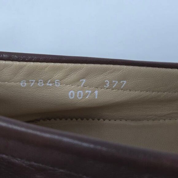 ALDO BRUE BOTTICELLI BROWN CALF LEATHER DRIVING PENNY LOAFER MENS 7 D ITALY - Picture 4 of 8